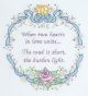 Jack Dempsey Stamped White Sampler 11 X 14 inches Wedding