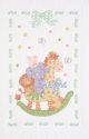 Jack Dempsey Stamped White Quilt Crib Top 40 Inch X60 Inch Giraffe and Friends