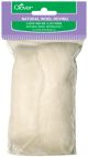 Clover Natural Wool Roving .3oz Off White