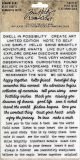 Idea Ology Remnant Rubs Rub Ons 4.75 inch X7.75 inch 2 Per Pkg Tiny Text