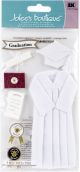 Jolee s Le Grande Dimensional Stickers Graduation Cap and Gown White