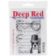 Deep Red Cling Stamp 2.6 inch X3.6 inch Atc Prof. Boston