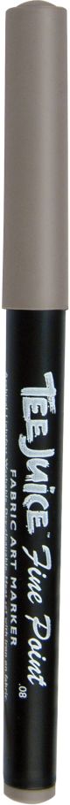 Jacquard Tee Juice Fine Point Fabric Marker Open Stock Grey