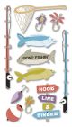 Jolees Le Grande Dimensional Stickers Fishing