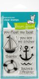 Lawn Fawn Clear Stamps 3 inch X4 inch Float My Boat
