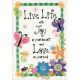 Dimensions Mini Crewel Kit 5 Inch X7 Inch Live Life Stitched In Thread