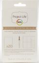 Project Life Photo Fuse Sleeves 20 Per Pkg 3 inch X4 inch 