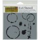 Crafters Workshop Template 6 Inch X6 Inch Coffee Splotch