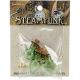 Steampunk Glass Accents 3 Per Pkg Fancy Green Bottles