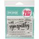 Avery Elle Clear Stamp Set 4 Inch X3 Inch With Sympathy
