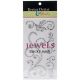 Eyelet Outlet Adhesive Jewel Swirls 468 Per Pkg Clear