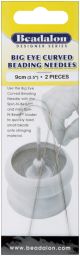 Big Eye Curved Beading Needles 2 Per Pkg3.5inches