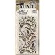 Tim Holtz Layered Stencil 4.125 inch X8.5 inch Flourish