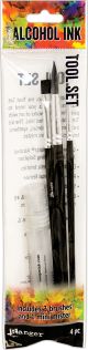 Tim Holtz Alcohol Ink Tool Set Includes 3 Brushes and Mini Mister 1 pack of 3 pieces