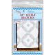 Jack Dempsey Stamped White Quilt Blocks 18 Inch X18 Inch 6 Per Patchwork Wedding Rings
