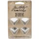 Idea Ology Metal Foundations Box Feet .5 inch x.625 inch 4 Per Pkg 