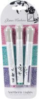Nuvo Glitter Markers 3 Per Pkg Northern Lights