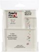 Apple Pie Memories Acrylic Stamp Blocks 3 Per Pkg .5 inch Thick 1.25 inch X1.25 inch 2 inch X2 inch 2.5 inch X3.5 inch 