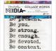 Dina Wakley Media Collage Word Pack 3 inch X3 inch 20 Per Pkg 1