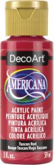 Americana Acrylic Paint 2oz Tuscan Red Semi Opaque