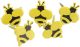 Eyelet Outlet Shape Brads 12 Per Pkg Bumble Bees