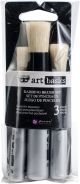 Finnabair Art Basics Dabbing Brushes 3 Per Pkg .25Inch .5Inch and .625Inch