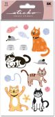 Sticko Stickers Cat Glitter