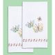 Jack Dempsey Stamped Decorative Hand Towel Pair 17 Inch X28 Inch Fluttering Butterflies