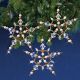 Nostalgic Christmas Beaded Crystal Ornament Kit Crystal And Gold Stars Makes 3