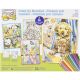 Pencil Works Color By Number Kit 9inchesX12inches 4 Per PkgFriendly Animals