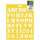 Stencil Mania Stencil 7 InchX10 Inch Basic Alphabet 1 Inch