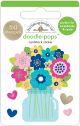 Doodlebug Doodle Pops 3D Stickers Just Because