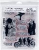 Tim Holtz Cling Stamps 7 Inch X8.5 Inch Theories