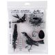 Tim Holtz Cling Stamps 7 Inch X8.5 Inch Bird Feather