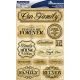 Reminisce Signature Series Dimensional Stickers 4.5 Inch X6 Inch Family