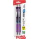 Pentel Energel Rtx Retractable Liquid Gel Pen .5Mm 2 Per Pkg Violet Ink