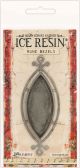 Ice Resin Rune Bezel Ellipse Antique Silver