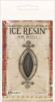 Ice Resin Rune Bezel Small Ellipse Antique Silver 1 pack of 1 piece