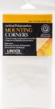 Lineco Polypropylene Photo Mounting Corners 100 Per Pkg Clear 3 Inch