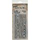 Tim Holtz Layered Stencil 4.125 InchX8.5 Inch Woodgrain