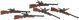 Eyelet Outlet Shape Brads 12 Per Pkg Rifles