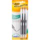 BIC Atlantis Exact Pens 3 Per Pkg Black