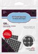 Scrapbook Adhesives 3D Self Adhesive Foam Squares 126 Per Pkg Black .5 inch X.5 inch 