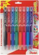 Pentel Wow Colors Retractable Medium Ballpoint Pens 8 Per Pkg Assorted Colors