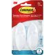 Command Bath Hook 2 Per Pkg 2 White Hooks and 2 Strips