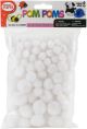 Pom Pom Puffs Assorted 100 Per Pkg White