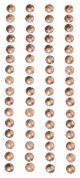 Mark Richards Metal Stickers Nailheads 5mm Round 64 Per Pkg Brass
