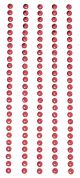 Mark Richards Metal Stickers Nailheads 3mm Round 125 Per Pkg Red