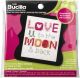 Bucilla Beginner Minis Counted Cross Stitch Kit 3 inch X3 inch Love U To The Moon 14 Count