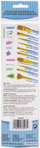 CrafterS Choice Gold Taklon Detail Brush Set 4 Per Pkg